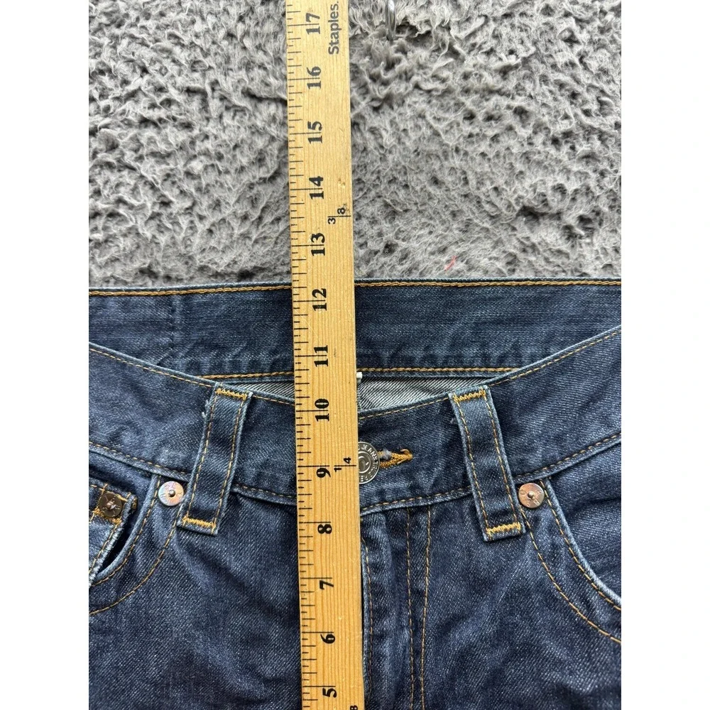 True Religion Low Rise Straight Leg Denim Jeans Dark Wash Indigo Mens Size‎ 32